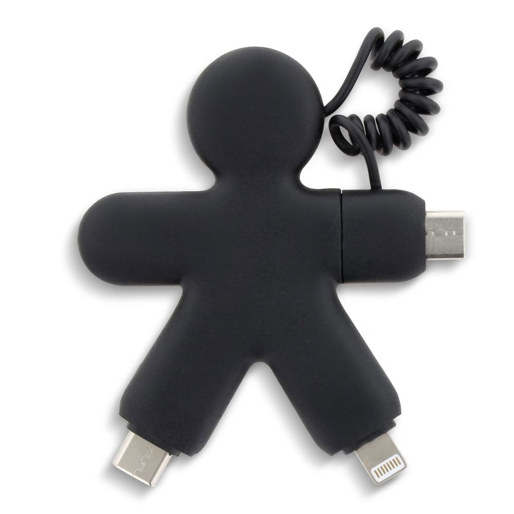 2064 | Xoopar Buddy Eco Charging Cable - schwarz