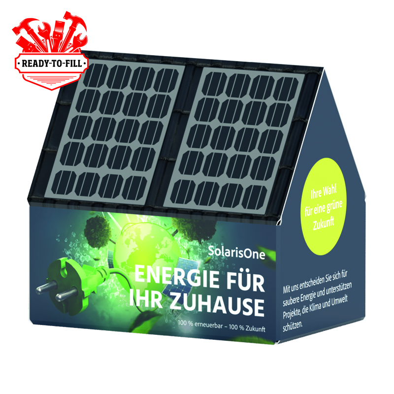 3D-Präsent Haus, kundengestelltes Füllgut