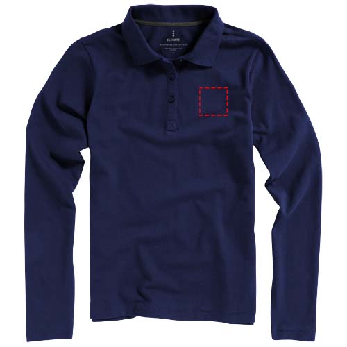 Calgary 180 g/m² Langarm Poloshirt für Damen