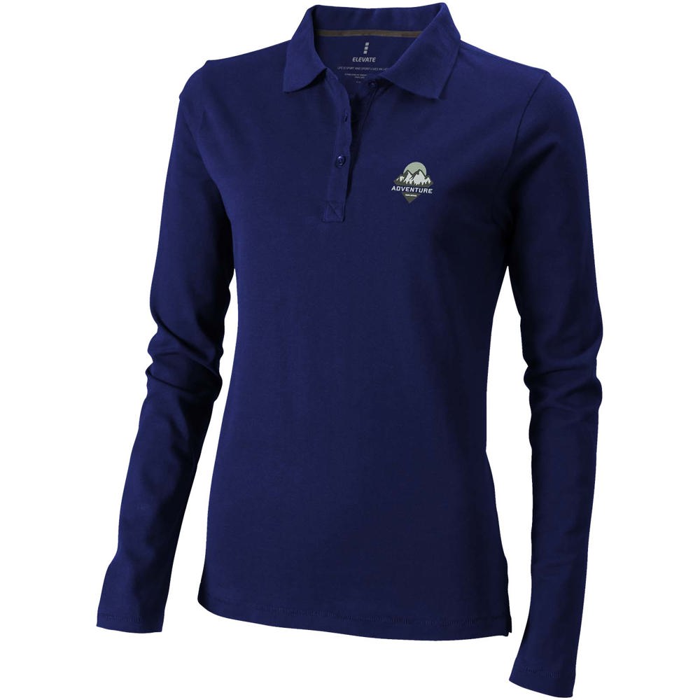 Calgary 180 g/m² Langarm Poloshirt für Damen