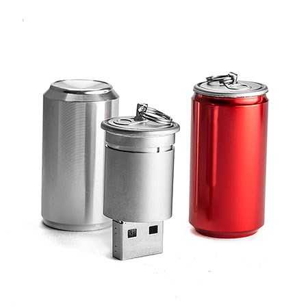 USB-Stick Dose-Silber-32 GB