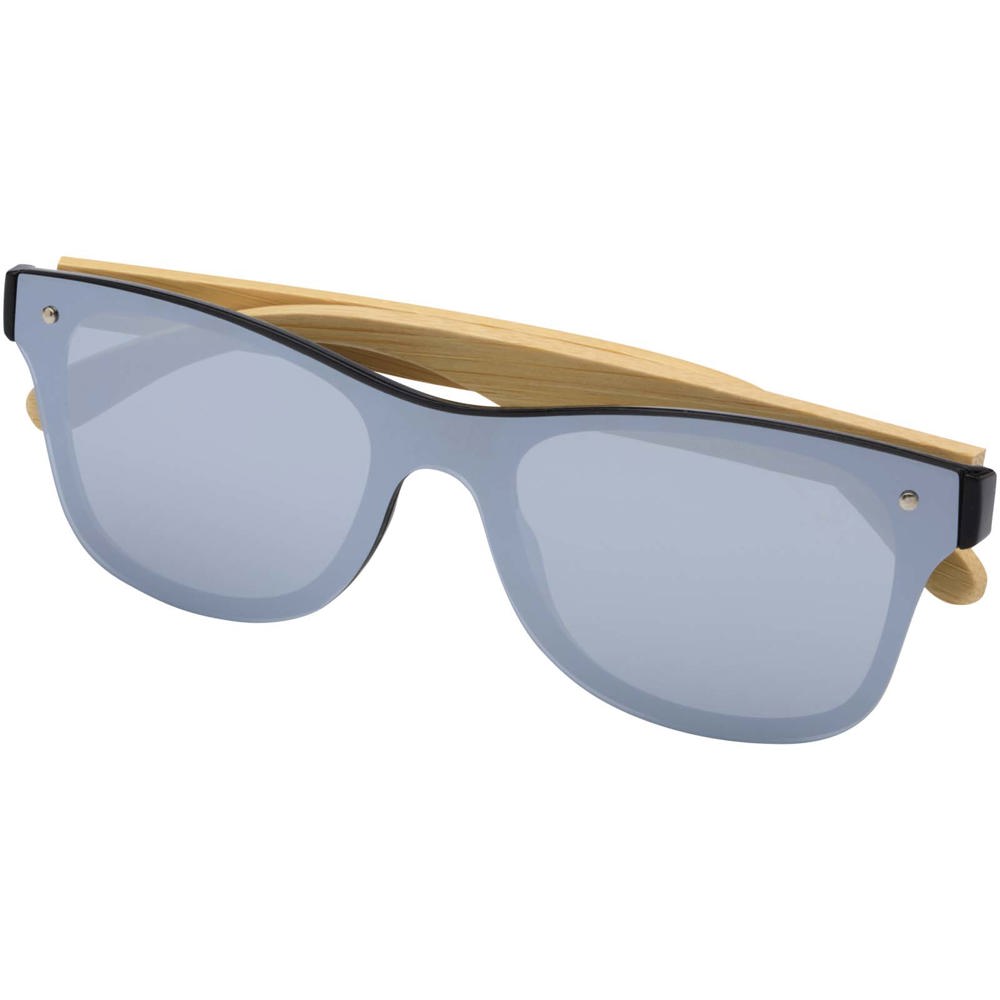 Tan Sonnenbrille mit Bambusbügeln