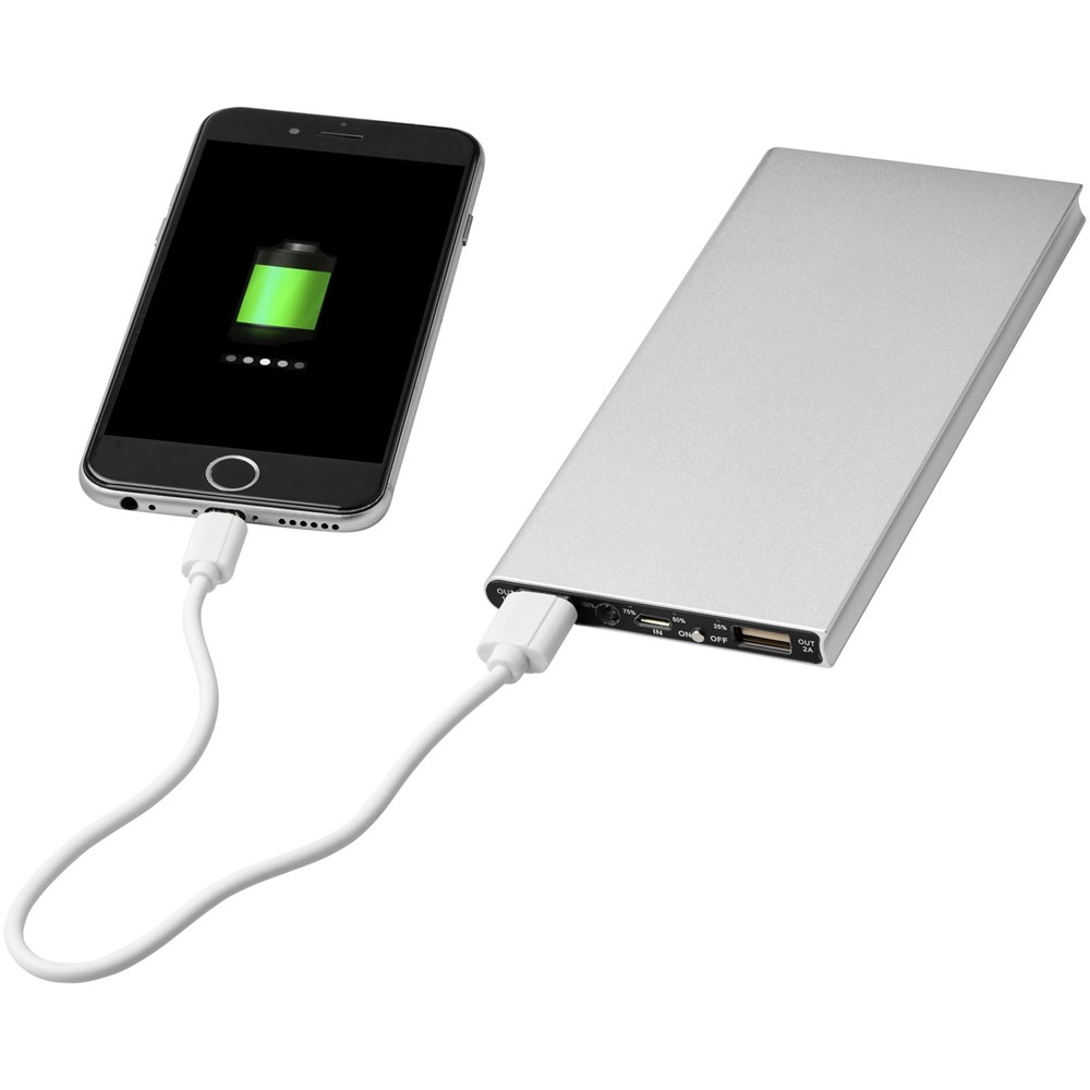 Plate 8000 mAh Aluminium-Powerbank