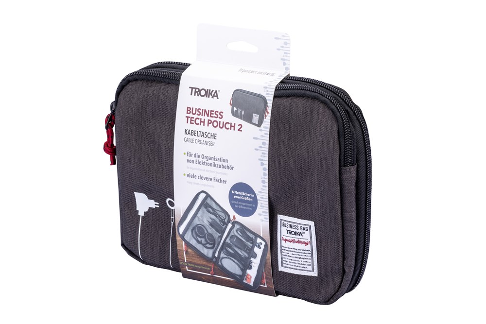 TROIKA Kabeltasche BUSINESS TECH POUCH 2