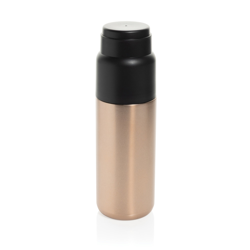 Thermocup RCS – recycelte Thermosflasche mit Becher, 500ml - Bronze (± PMS PMS 7614C)