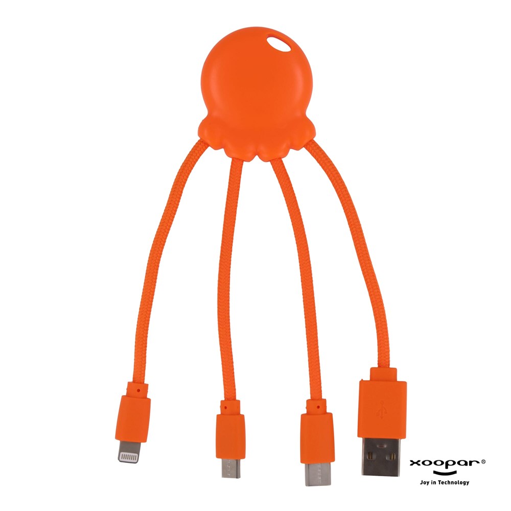 2087 | Xoopar Octopus Charging cable - orange