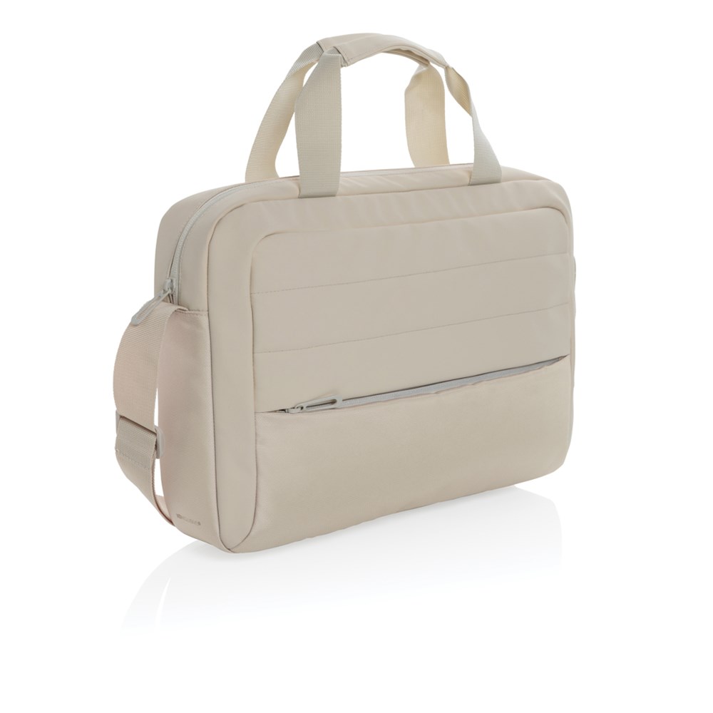 Armond AWARE™ RPET 15.6" Laptop-Tasche - beige (± PMS Warm Grey 1)