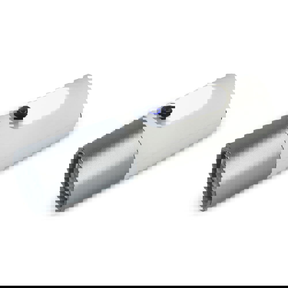 Wiederaufladbare 10-W-LED-Taschenlampe mit Zoomfunktion, 300 lm - weiss