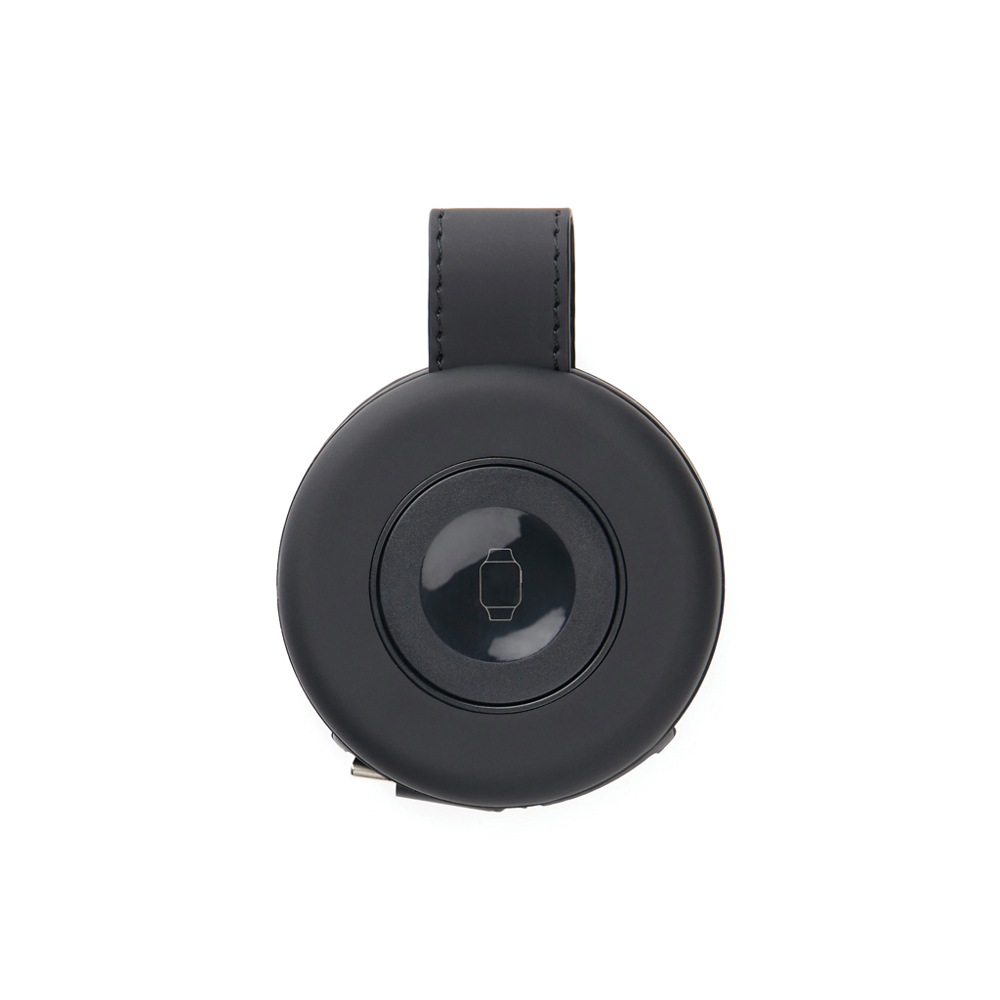 VINGA Baltimore 2-in-1 kabelloser 15W RCS Travel Charger - schwarz (± PMS 19-0303 TPG)