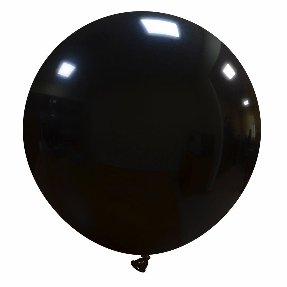 Bedruckte Riesenballons – Ø 80 cm / Umfang 250 cm / 32 Inch, Midden groen (07), 250 cm Ø 80 cm / 32 inch, 1 drukzijde - Schwarz (17)