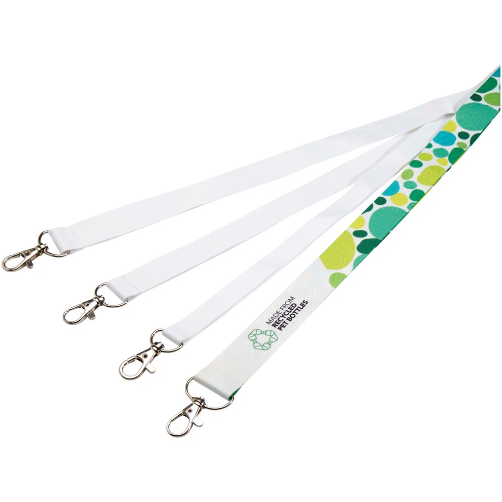 Addie Sublimation Lanyard mit Sicherheitsverschluss aus recyceltem PET Kunststoff