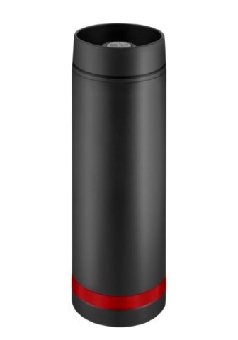 Metmaxx® Thermobecher "Crema360°" - Schwarz / Rot
