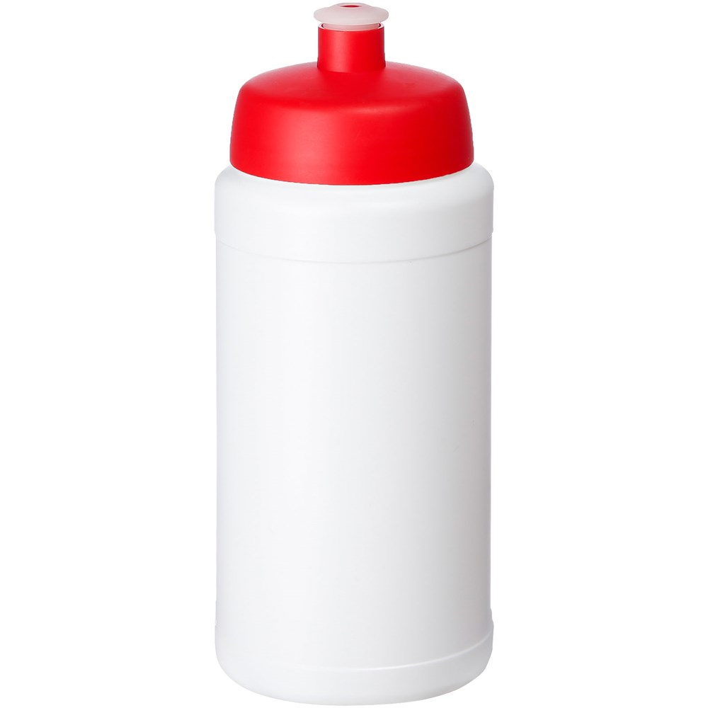 Baseline® Plus 500 ml Flasche mit Sportdeckel - weiss, rot