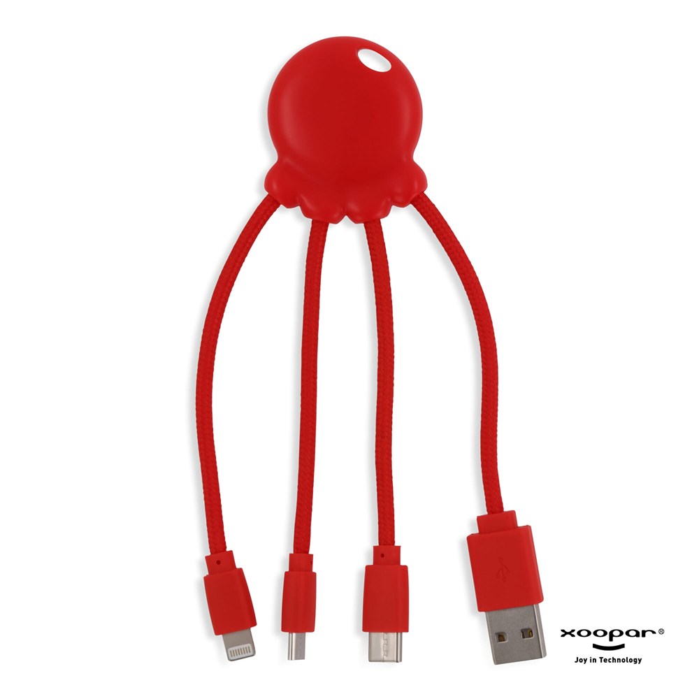 2087 | Xoopar Octopus Charging cable - rot