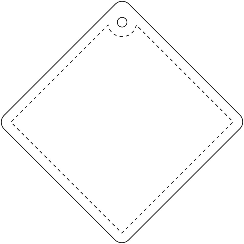 RFX™ H-09 Reflektierender PVC-Anhänger Diamant, klein