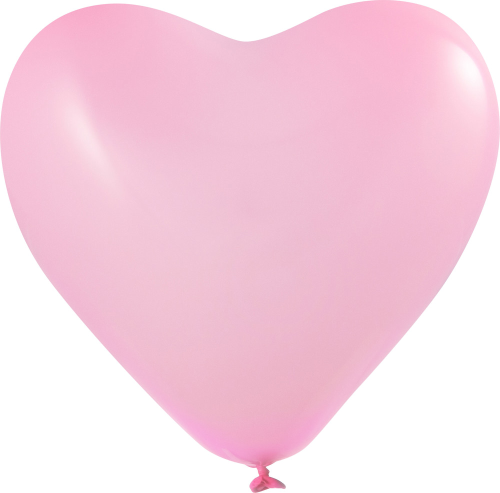 Riesenballons Herzform unbedruckt Ø 65 cm / Umfang 170 cm / 25 Inch, Rood (6045), 225 cm omvang 70 cm Ø / 32 inch, Pastel - Rosa (1131)