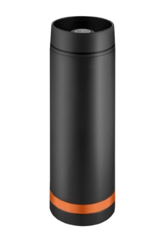 Metmaxx® Thermobecher "Crema360°" - Schwarz / Orange