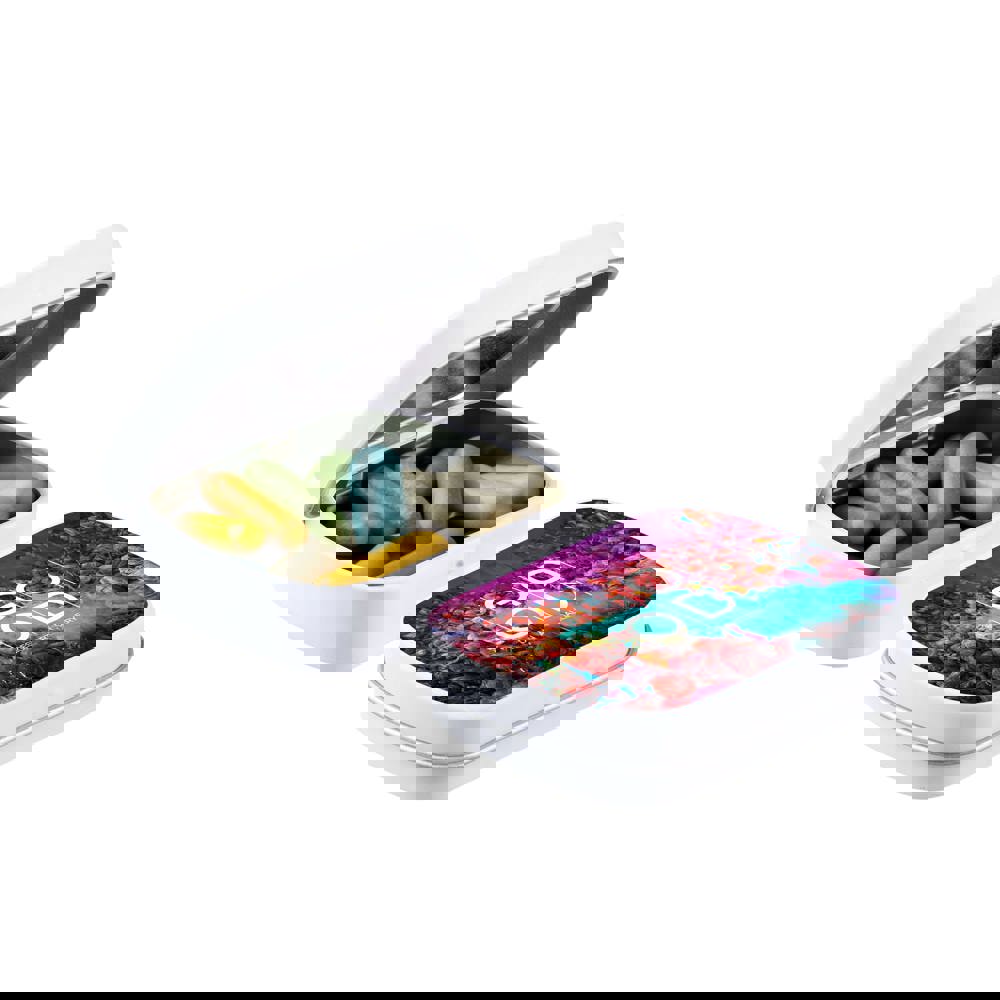 Mini Klappdeckeldose mit Süßigkeiten