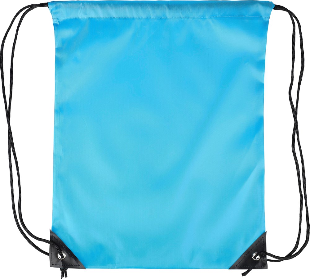 210D Polyester Kordelzug Rucksack Isolde - hellblau