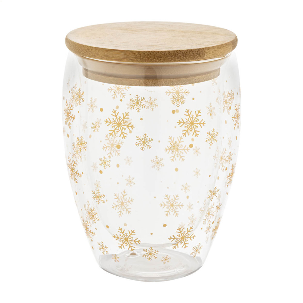 Bostro - Weihnachts-Thermobecher aus Glas