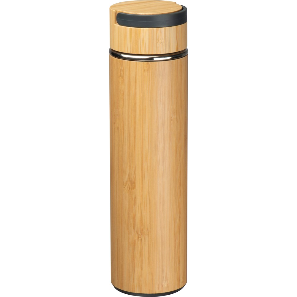 Trinkflasche mit Teesieb Bambus