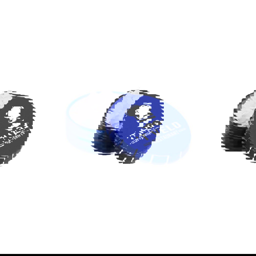 Super Mini Klick-Klack Dose gefüllt mit Pfefferminz - Blau