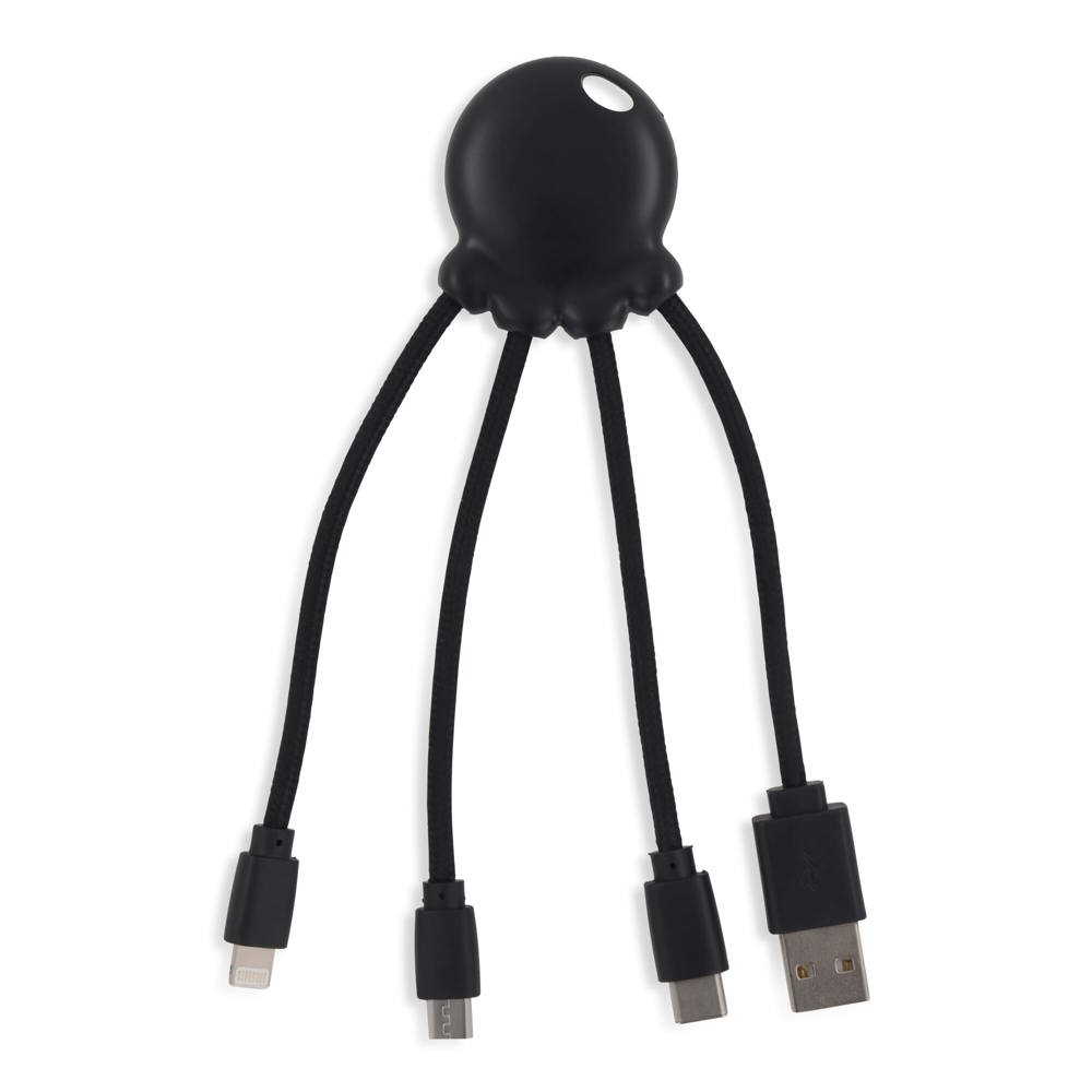 2087 | Xoopar Octopus Charging cable - schwarz