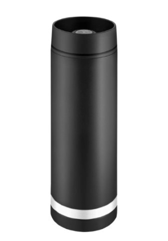 Metmaxx® Thermobecher "Crema360°" - Schwarz / Weiß