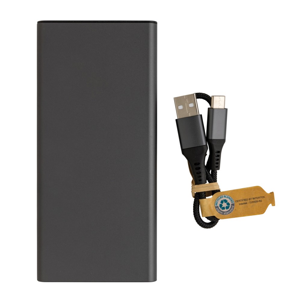 Terra RCS recycelte 18W-Aluminium-Powerbank 10.000mAh