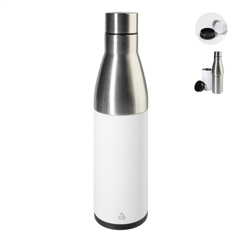 Parbat - 2in1 Flasche und Becher aus RSS - weiß