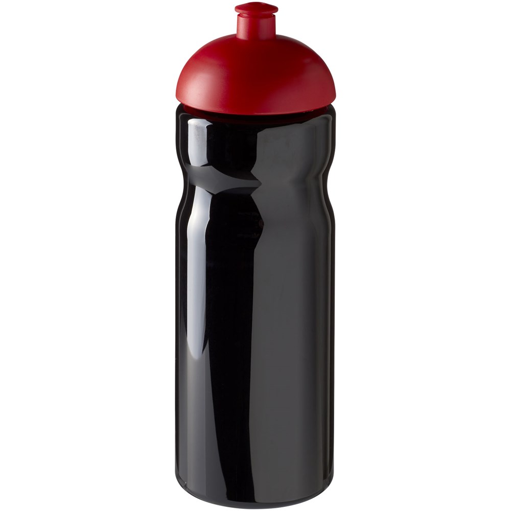 H2O Active® Base 650 ml Sportflasche mit Stülpdeckel - schwarz, rot