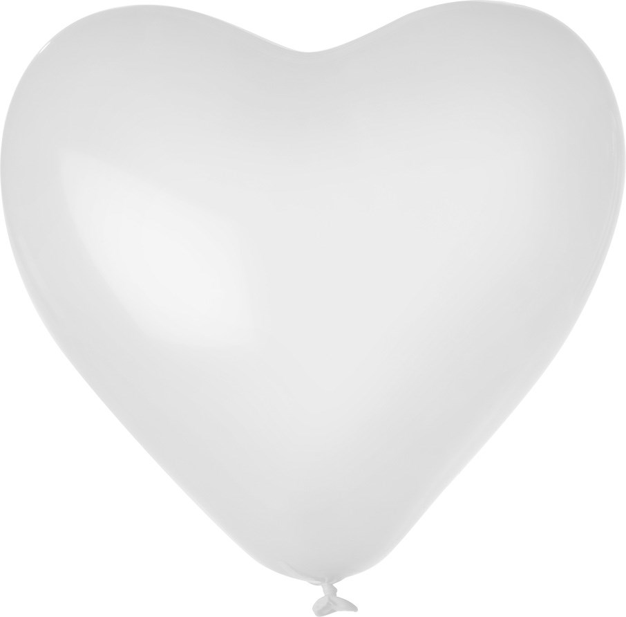 Riesenballons Herzform unbedruckt, Ø 90 cm / Umfang 235 cm / 35 Inch, Roze (1131), 300 cm omvang 110 cm Ø / 40 inch, Pastel - Weiß (6001)