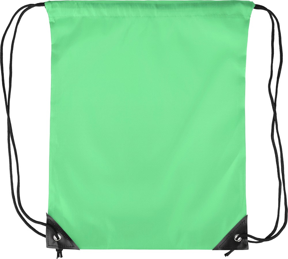 210D Polyester Kordelzug Rucksack Isolde - hellgrün