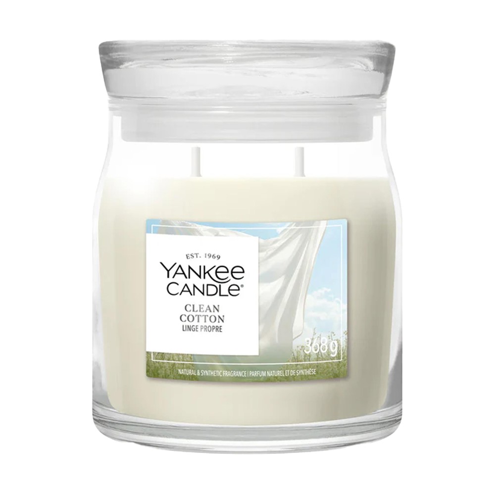 Yankee Candle Clean Cotton Medium Jar Duftkerze