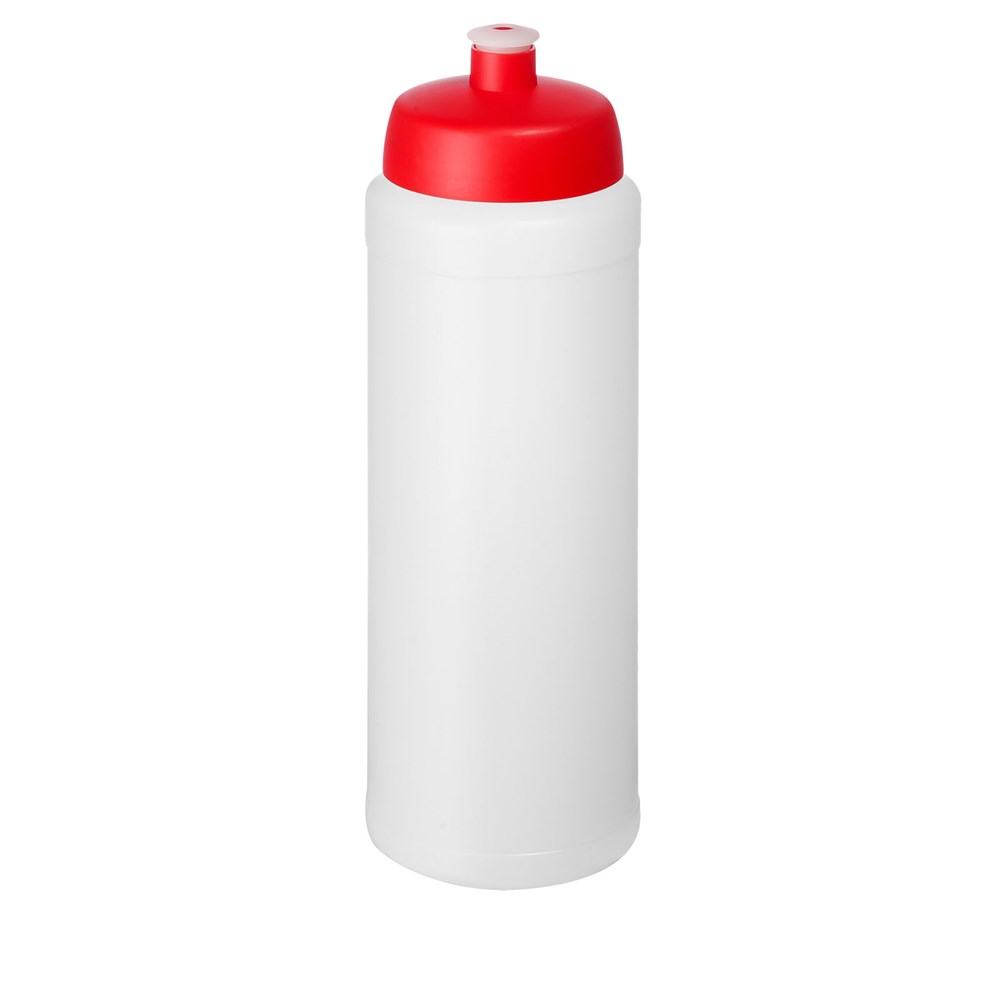 Baseline® Plus 750 ml Flasche mit Sportdeckel - transparent, rot