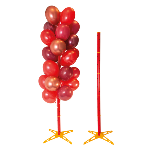 Ballonständer in verschiedenen Farben, Zwart - Rot