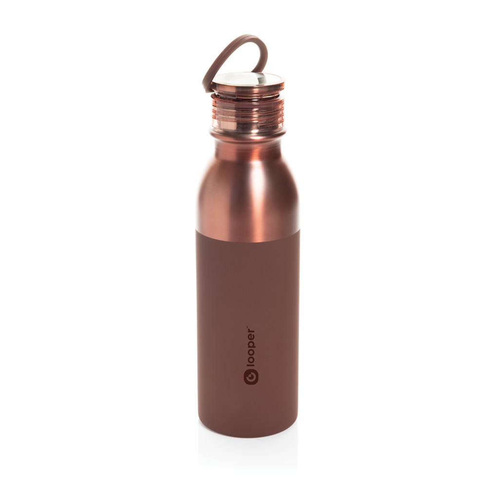 Duoloop einwändige Trinkflasche aus RCS rec. Stahl 780ml