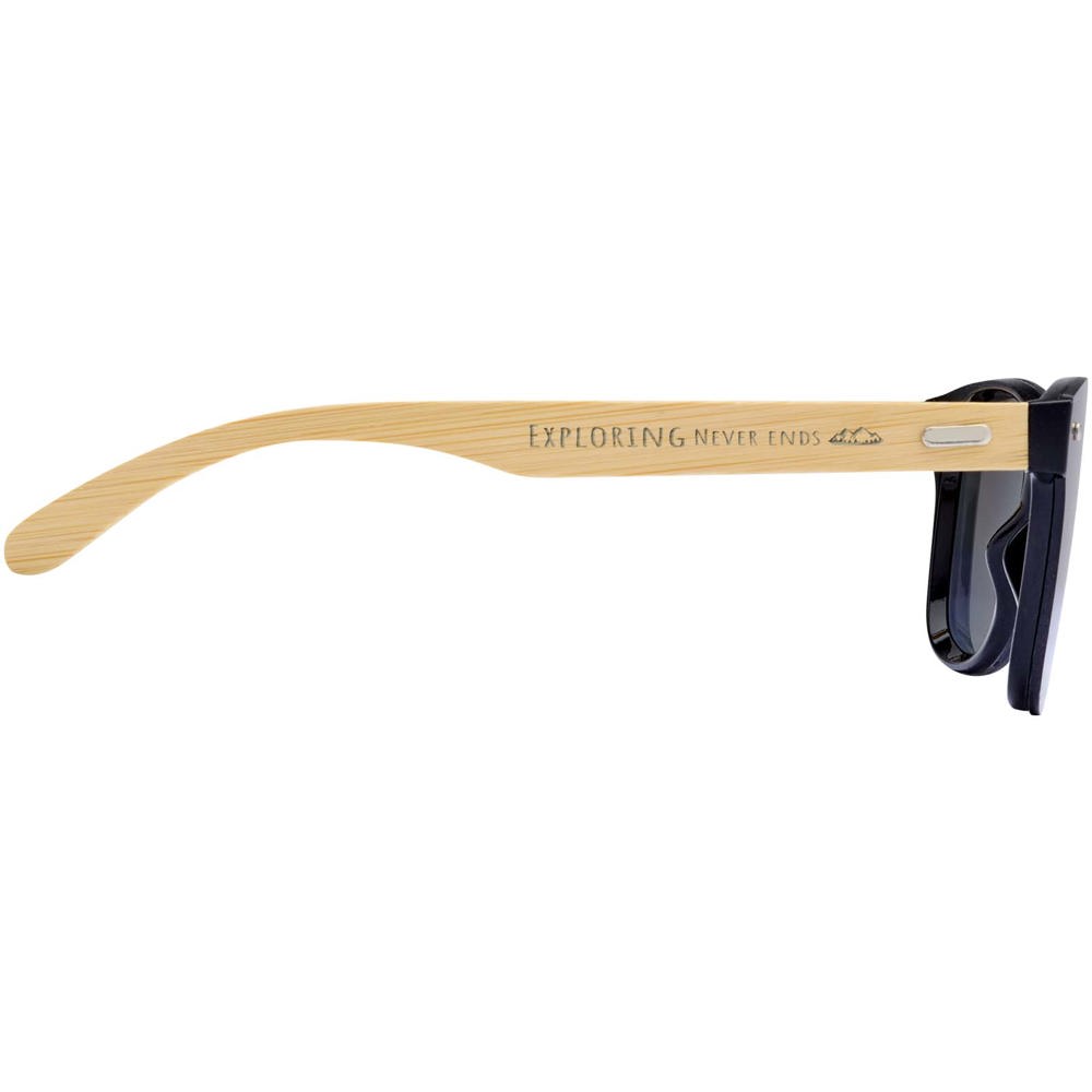 Tan Sonnenbrille mit Bambusbügeln