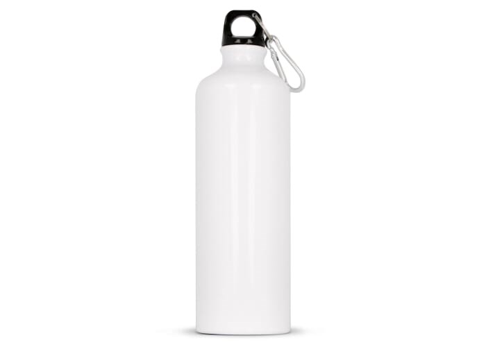 Aluminium Wasserflasche mit Karabiner 750ml