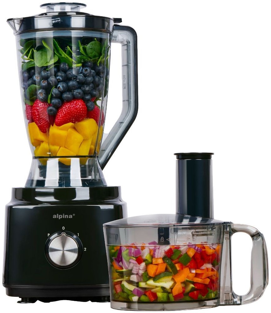 ALPINA Food Processor 2L 750W 230V Black- Schwarz