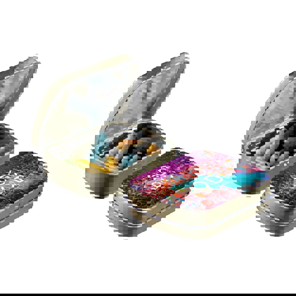 Mini Klappdeckeldose mit Süßigkeiten