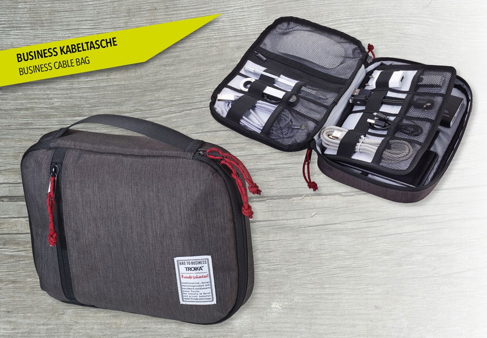 TROIKA Kabeltasche BUSINESS TECH POUCH