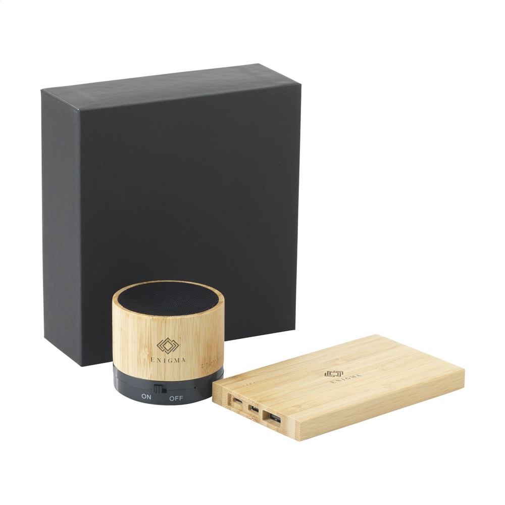 PowerBox Bamboo Geschenkset