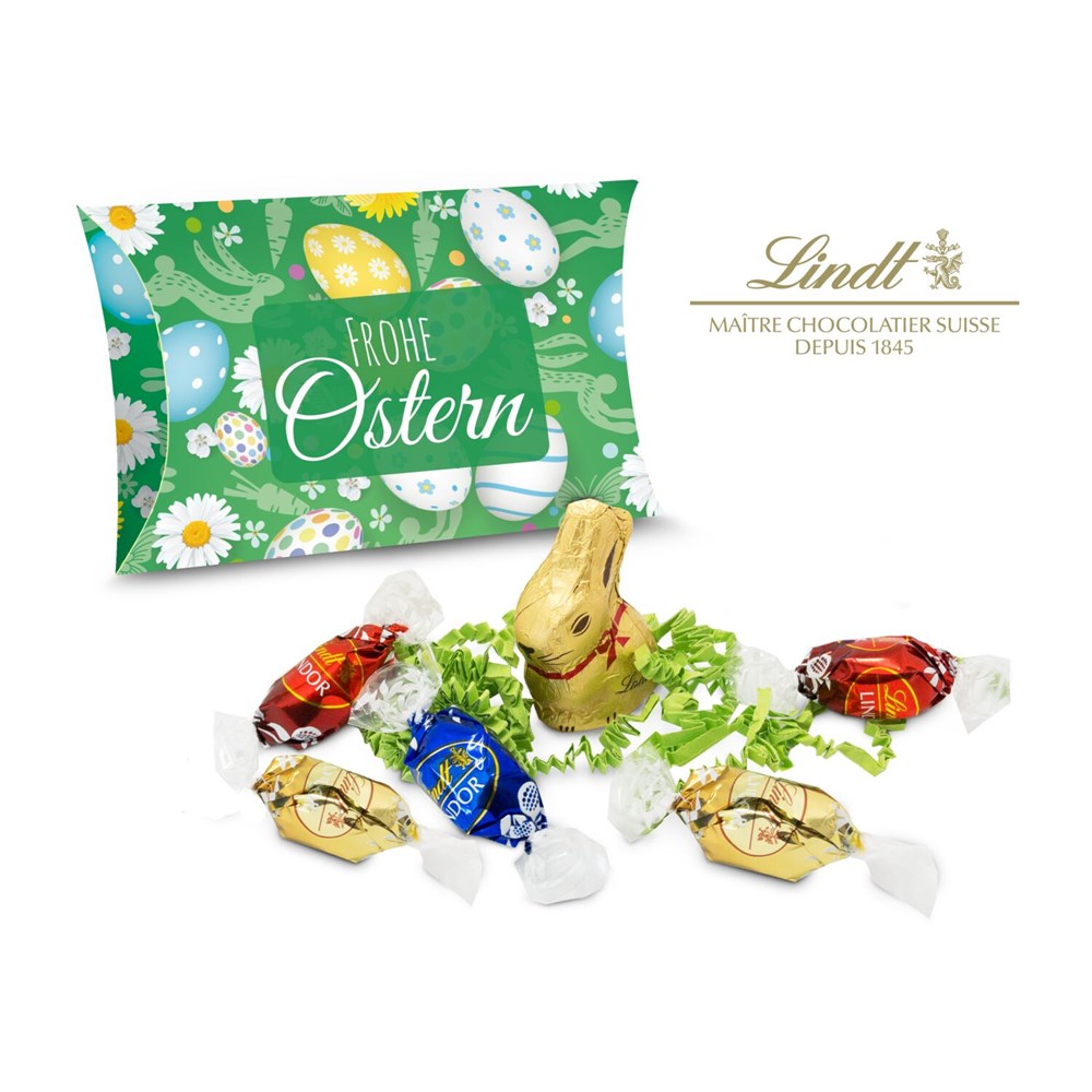 Lindt Ostertasche inkl. Lindt-Goldhase - auch in individueller Kissenverpackung