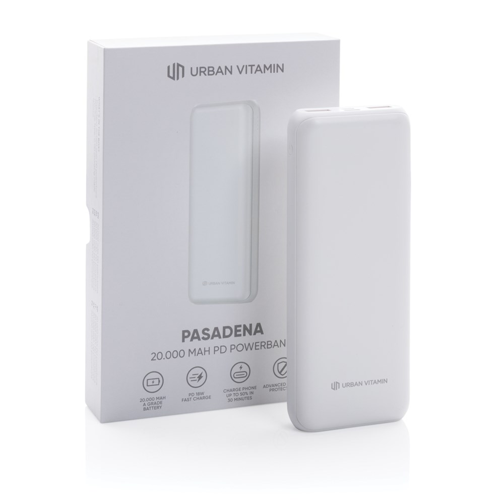 Urban Vitamin Pasadena 20.000mAh 18W PD Powerbank