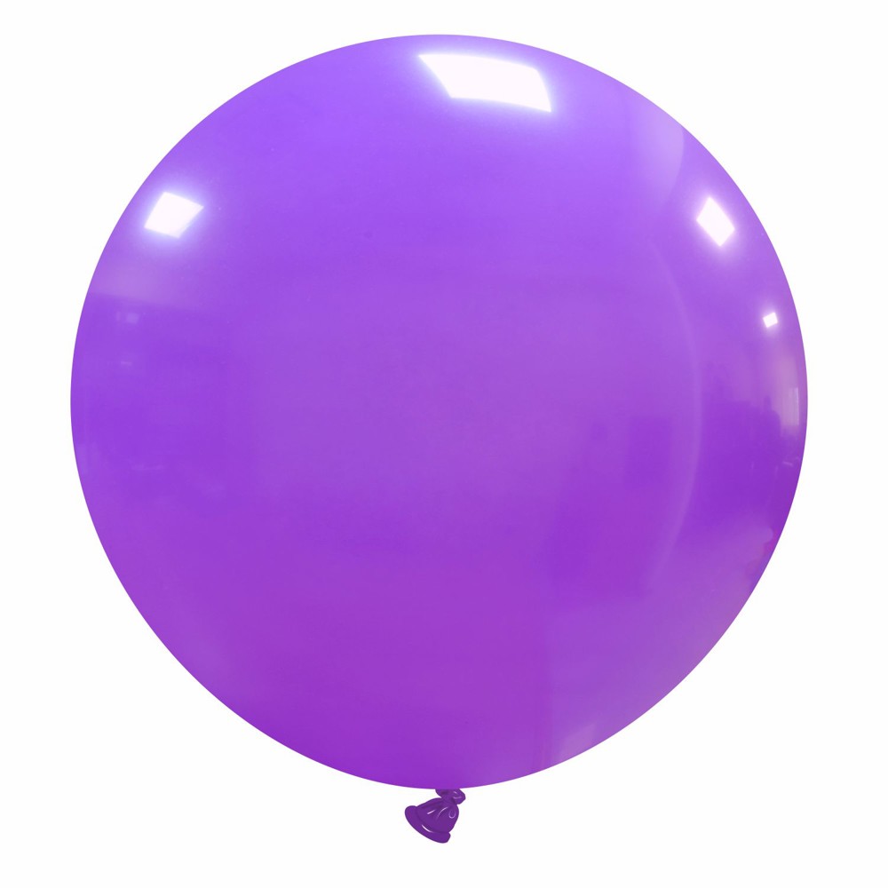 Bedruckte Riesenballons – Ø 80 cm / Umfang 250 cm / 32 Inch, Midden groen (07), 250 cm Ø 80 cm / 32 inch, 1 drukzijde - Violett (14)